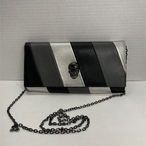 SONDRA ROBERTS SQUARED skull clutch/shoulder bag💀